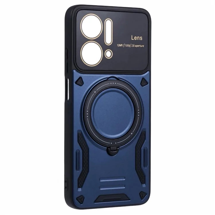For Honor X7a 4G Case Kickstand PC+TPU Phone Cover Compatible with MagSafe
