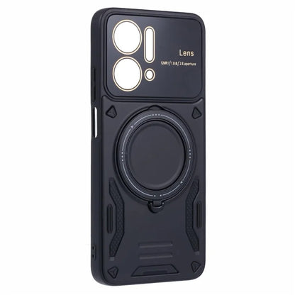 For Honor X7a 4G Case Kickstand PC+TPU Phone Cover Compatible with MagSafe