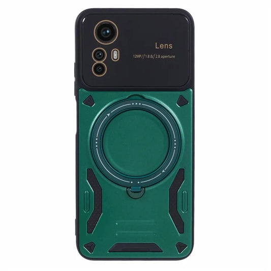 For Xiaomi Redmi Note 12S 4G Protective Case PC+TPU Kickstand Phone Cover Compatible with MagSafe
