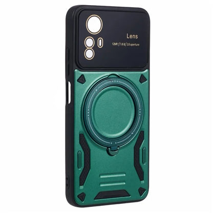 For Xiaomi Redmi Note 12S 4G Protective Case PC+TPU Kickstand Phone Cover Compatible with MagSafe
