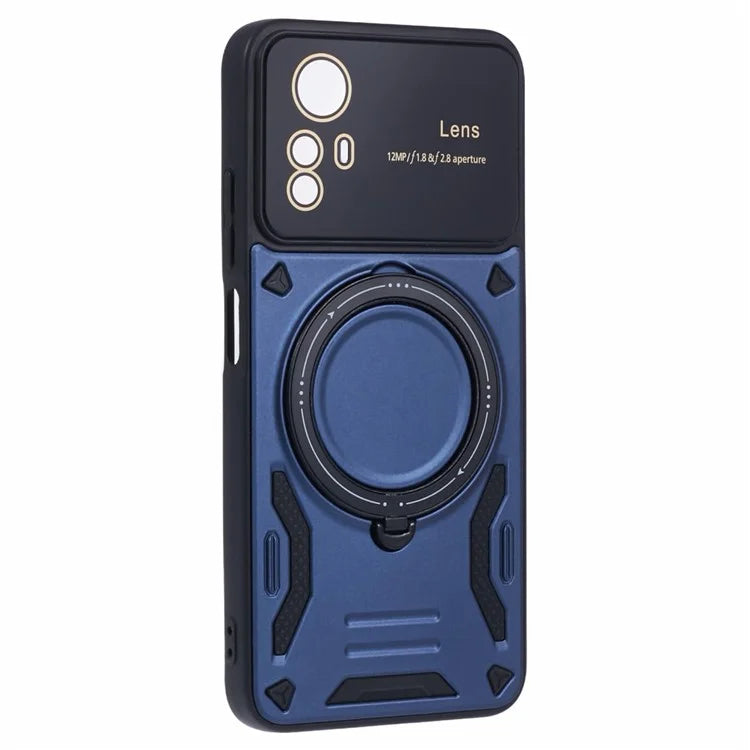 For Xiaomi Redmi Note 12S 4G Protective Case PC+TPU Kickstand Phone Cover Compatible with MagSafe