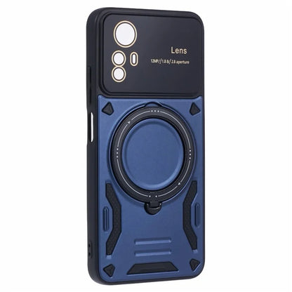 For Xiaomi Redmi Note 12S 4G Protective Case PC+TPU Kickstand Phone Cover Compatible with MagSafe