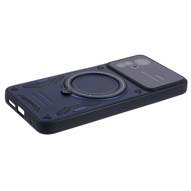 For Xiaomi Redmi Note 12S 4G Protective Case PC+TPU Kickstand Phone Cover Compatible with MagSafe