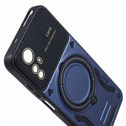 For Xiaomi Redmi Note 12S 4G Protective Case PC+TPU Kickstand Phone Cover Compatible with MagSafe