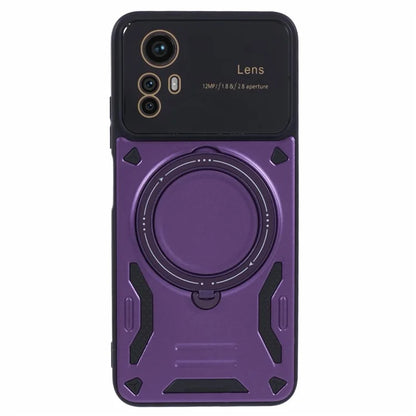 For Xiaomi Redmi Note 12S 4G Protective Case PC+TPU Kickstand Phone Cover Compatible with MagSafe