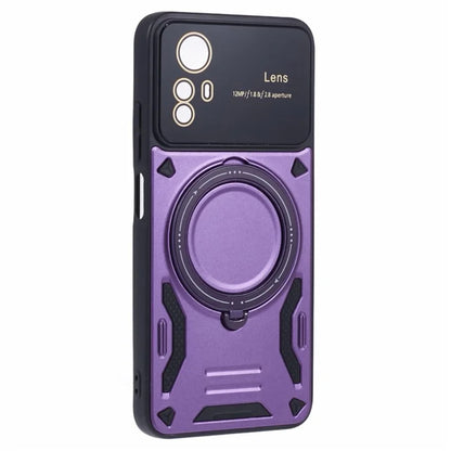 For Xiaomi Redmi Note 12S 4G Protective Case PC+TPU Kickstand Phone Cover Compatible with MagSafe