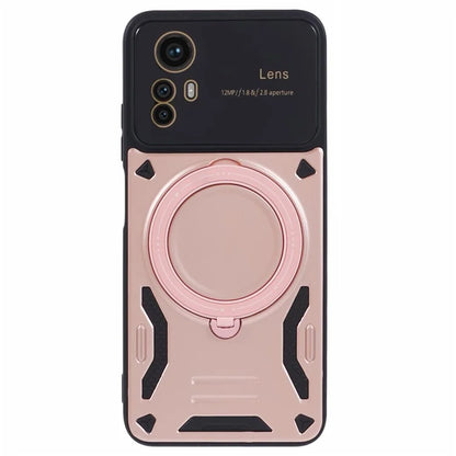 For Xiaomi Redmi Note 12S 4G Protective Case PC+TPU Kickstand Phone Cover Compatible with MagSafe