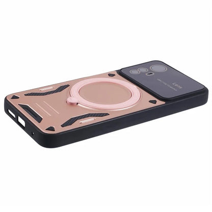 For Xiaomi Redmi Note 12S 4G Protective Case PC+TPU Kickstand Phone Cover Compatible with MagSafe