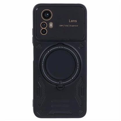 For Xiaomi Redmi Note 12S 4G Protective Case PC+TPU Kickstand Phone Cover Compatible with MagSafe