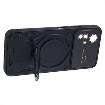 For Xiaomi Redmi Note 12S 4G Protective Case PC+TPU Kickstand Phone Cover Compatible with MagSafe