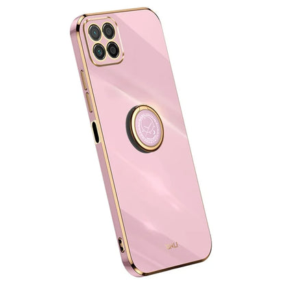 XINLI For Honor X8 5G TPU Case Electroplating Edge Kickstand Protective Cover