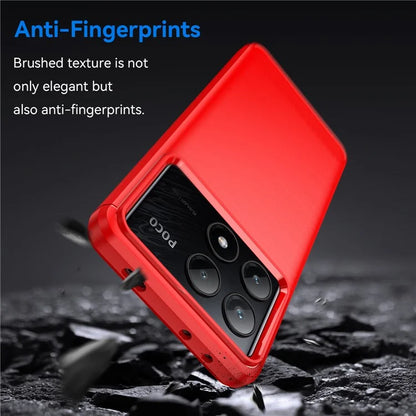 For Xiaomi Poco X6 Pro 5G / Redmi K70E 5G Case Carbon Fiber Texture Phone TPU Cover