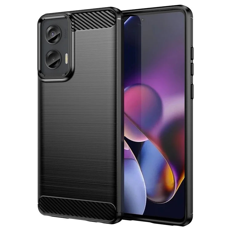 For Motorola Moto G Stylus 5G (2024) Case Carbon Fiber Texture Brushed TPU Cover