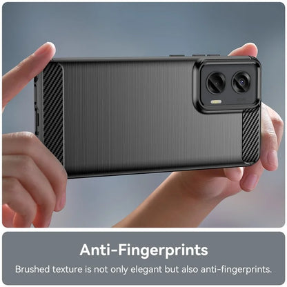 For Motorola Moto G Stylus 5G (2024) Case Carbon Fiber Texture Brushed TPU Cover