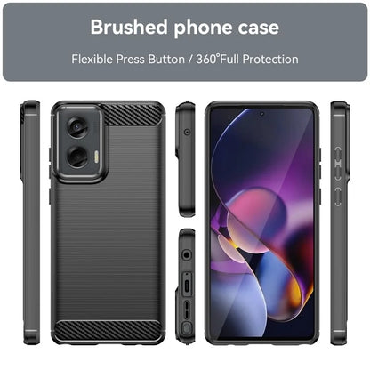 For Motorola Moto G Stylus 5G (2024) Case Carbon Fiber Texture Brushed TPU Cover