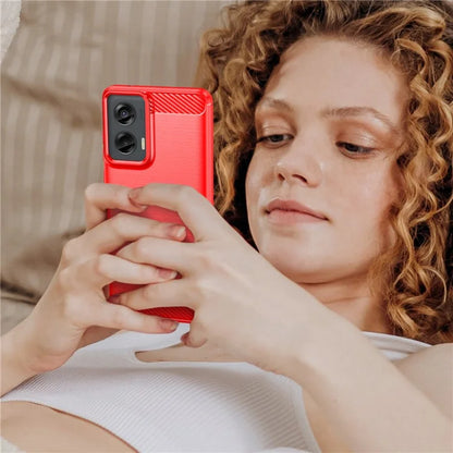 For Motorola Moto G Stylus 5G (2024) Case Carbon Fiber Texture Brushed TPU Cover