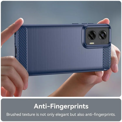 For Motorola Moto G Stylus 5G (2024) Case Carbon Fiber Texture Brushed TPU Cover