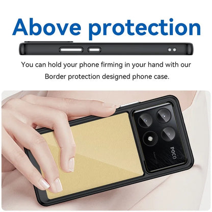 For Xiaomi Poco X6 Pro 5G / Redmi K70E 5G Case TPU Frame Clear Acrylic Back Cover