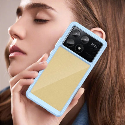 For Xiaomi Poco X6 Pro 5G / Redmi K70E 5G Case TPU Frame Clear Acrylic Back Cover