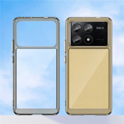 For Xiaomi Poco X6 Pro 5G / Redmi K70E 5G Case TPU Frame Clear Acrylic Back Cover