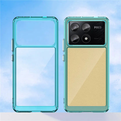 For Xiaomi Poco X6 Pro 5G / Redmi K70E 5G Case TPU Frame Clear Acrylic Back Cover
