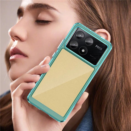 For Xiaomi Poco X6 Pro 5G / Redmi K70E 5G Case TPU Frame Clear Acrylic Back Cover