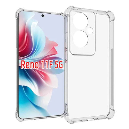 IDEWEI For Oppo Reno11 F 5G Case Airbag Phone Cover Soft TPU Transparent Phone Shell