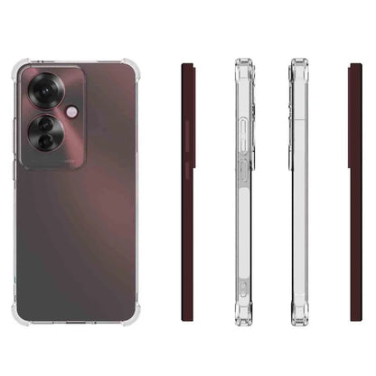 IDEWEI For Oppo Reno11 F 5G Case Airbag Phone Cover Soft TPU Transparent Phone Shell
