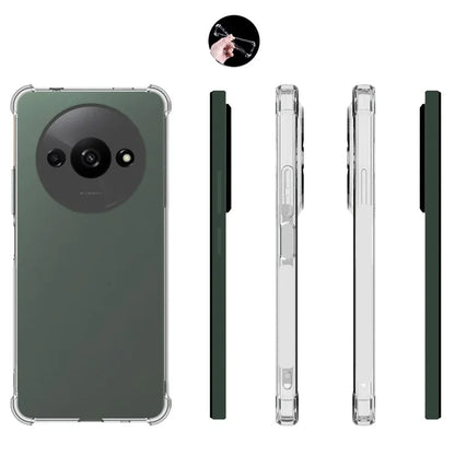 IDEWEI For Xiaomi Redmi A3 Clear Case Airbag Phone Protector Soft TPU Phone Cover