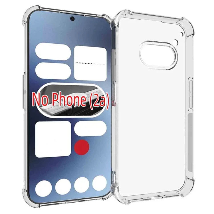 IDEWEI For Nothing Phone (2a) Soft TPU Back Case Four Corners Airbag Ultra Clear Phone Cover