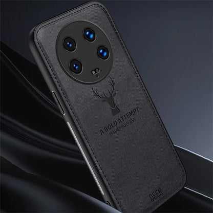 For Xiaomi 14 Ultra Case Deer Pattern PU Leather+PC+TPU Slim Phone Cover