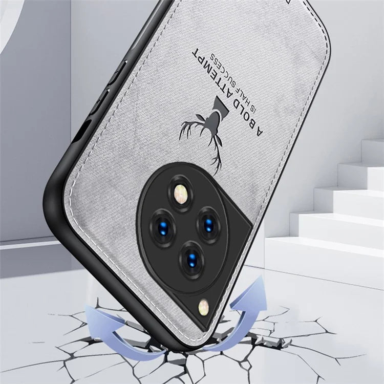 For OnePlus Ace 3 5G / 12R 5G Protective Case Deer Pattern PU Leather+PC+TPU Phone Cover