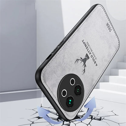 For vivo S18e 5G Shockproof Case Deer Pattern PU Leather+PC+TPU Phone Cover