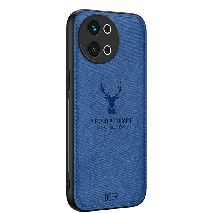 For vivo S18e 5G Shockproof Case Deer Pattern PU Leather+PC+TPU Phone Cover