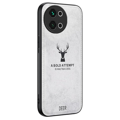 For vivo S18e 5G Shockproof Case Deer Pattern PU Leather+PC+TPU Phone Cover