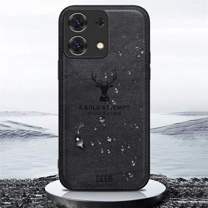 For Xiaomi Redmi Note 13 Pro 4G / Poco M6 Pro 4G Case Deer Pattern PU+PC+TPU Slim Phone Cover
