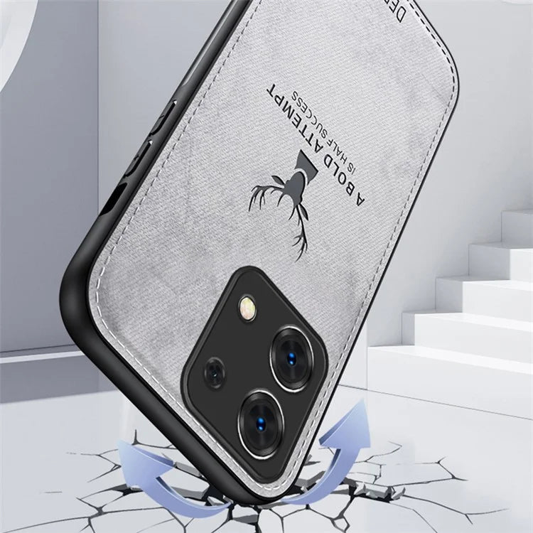 For Xiaomi Redmi Note 13 Pro 4G / Poco M6 Pro 4G Case Deer Pattern PU+PC+TPU Slim Phone Cover