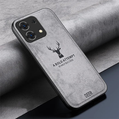 For Xiaomi Redmi Note 13 Pro 4G / Poco M6 Pro 4G Case Deer Pattern PU+PC+TPU Slim Phone Cover