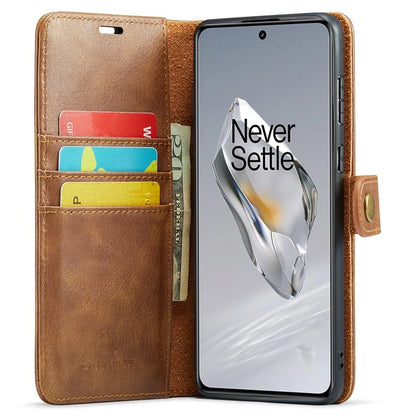 DG.MING for OnePlus 12 5G Case Detachable Split Leather Phone Cover with Stand Wallet