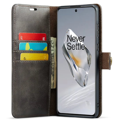 DG.MING for OnePlus 12 5G Case Detachable Split Leather Phone Cover with Stand Wallet