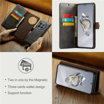 DG.MING for OnePlus 12 5G Case Detachable Split Leather Phone Cover with Stand Wallet