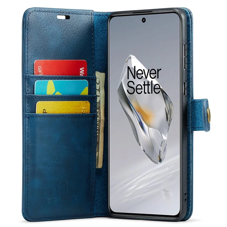 DG.MING for OnePlus 12 5G Case Detachable Split Leather Phone Cover with Stand Wallet