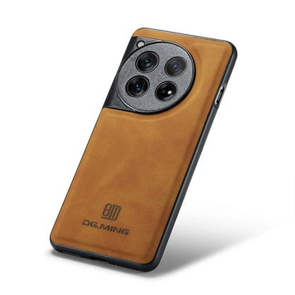 DG.MING For OnePlus 12 5G Case Leather+PC+TPU Anti-Drop Phone Cover