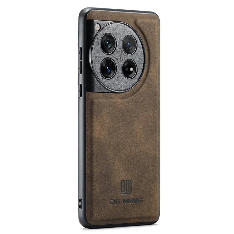 DG.MING For OnePlus 12 5G Case Leather+PC+TPU Anti-Drop Phone Cover