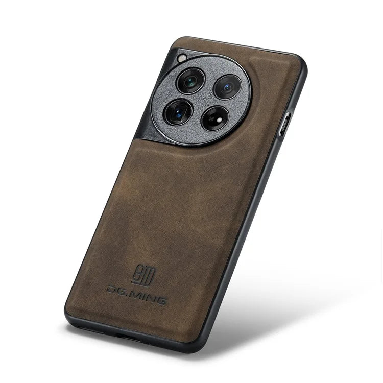 DG.MING For OnePlus 12 5G Case Leather+PC+TPU Anti-Drop Phone Cover