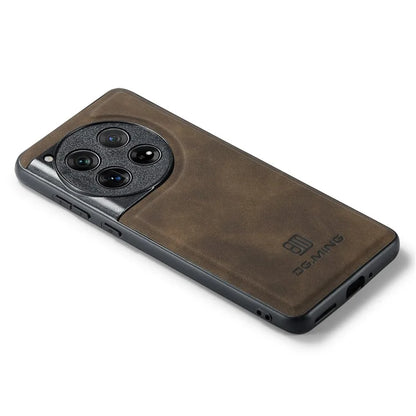 DG.MING For OnePlus 12 5G Case Leather+PC+TPU Anti-Drop Phone Cover