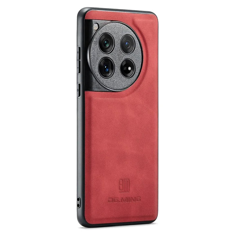 DG.MING For OnePlus 12 5G Case Leather+PC+TPU Anti-Drop Phone Cover