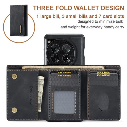 DG.MING M1 Series for OnePlus 12 5G Case Detachable Wallet Phone Cover
