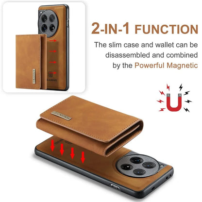 DG.MING M1 Series for OnePlus 12 5G Case Detachable Wallet Phone Cover