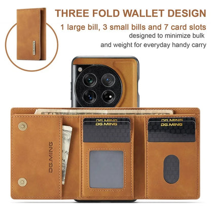 DG.MING M1 Series for OnePlus 12 5G Case Detachable Wallet Phone Cover
